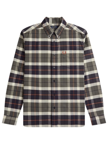 πουκάμισο με μακριά μανίκια fred perry fp brushed tartan σε προσφορά