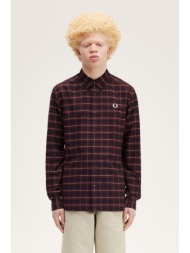πουκάμισο με μακριά μανίκια fred perry fp brushed oxford tartan shirt |