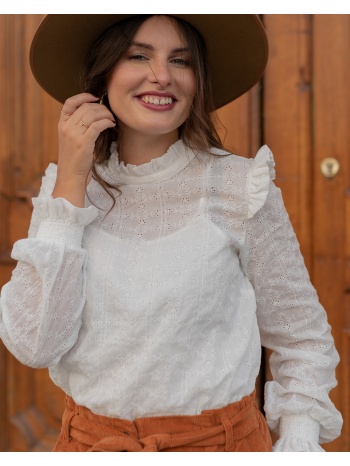 μπλούζα céleste hirondelle σύνθεση matière σε προσφορά