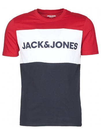 t-shirt με κοντά μανίκια jack & jones jjelogo blocking σε προσφορά