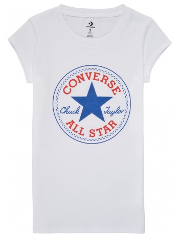 t-shirt με κοντά μανίκια converse timeless chuck patch tee
