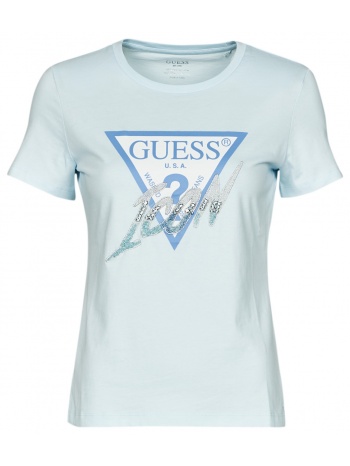 t-shirt με κοντά μανίκια guess ss cn icon tee