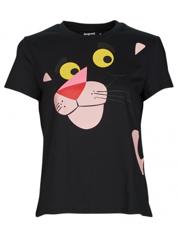 t-shirt με κοντά μανίκια desigual hello pink panther σε προσφορά