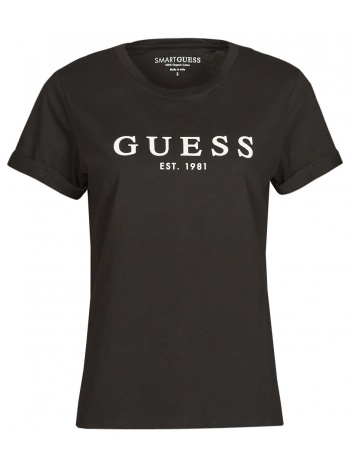 t-shirt με κοντά μανίκια guess es ss guess 1981 roll cuff σε προσφορά