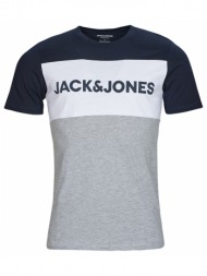 t-shirt με κοντά μανίκια jack & jones jjelogo blocking tee