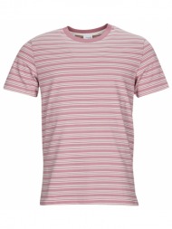 t-shirt με κοντά μανίκια selected slhandy stripe ss o-neck tee w