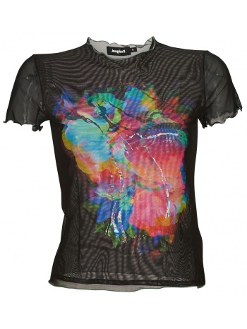 t-shirt με κοντά μανίκια desigual ts_tulip