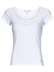 t-shirt με κοντά μανίκια guess es ss karlee jewel btn henley
