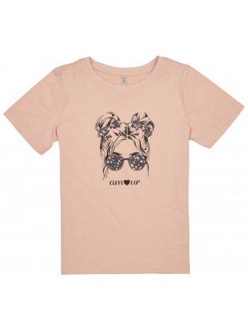 t-shirt με κοντά μανίκια only kogkita-reg-s/s-amour-top-jrs σε προσφορά