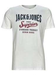 t-shirt με κοντά μανίκια jack & jones jjelogo tee ss o-neck