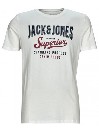 t-shirt με κοντά μανίκια jack & jones jjelogo tee ss o-neck σε προσφορά