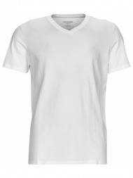 t-shirt με κοντά μανίκια jack & jones jjeorganic basic tee ss v-neck