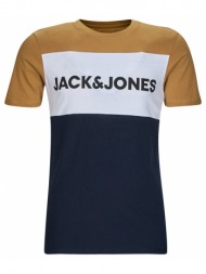 t-shirt με κοντά μανίκια jack & jones jjelogo blocking tee ss