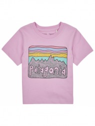 t-shirt με κοντά μανίκια patagonia baby regenerative organic certified cotton fitz roy skies t-