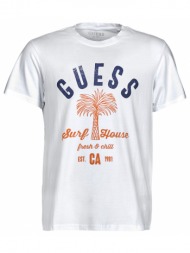 t-shirt με κοντά μανίκια guess surf house cn ss tee