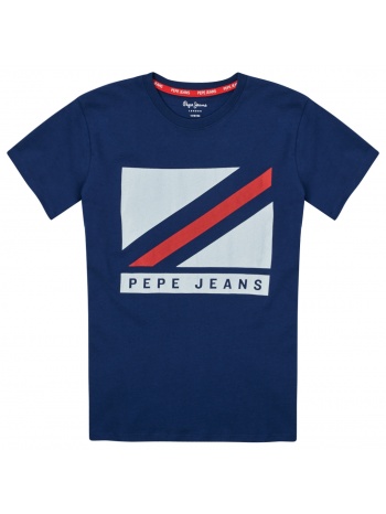 t-shirt με κοντά μανίκια pepe jeans carlton σε προσφορά