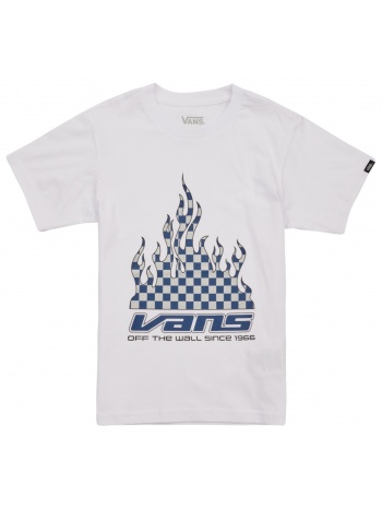 t-shirt με κοντά μανίκια vans reflective checkerboard flame