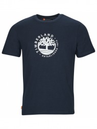 t-shirt με κοντά μανίκια timberland ss refibra logo graphic tee regular