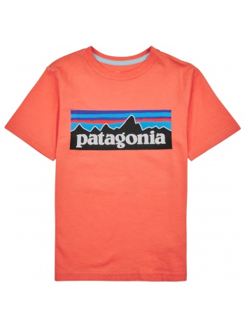 t-shirt με κοντά μανίκια patagonia boys logo t-shirt σε προσφορά