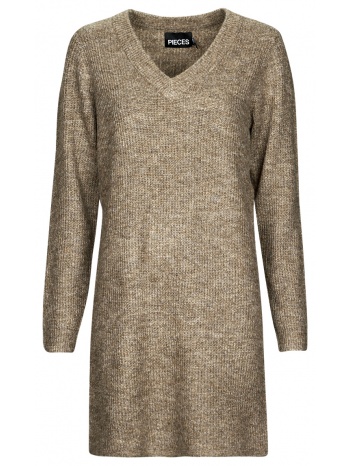 κοντά φορέματα pieces pcellen ls v-neck knit dress σε προσφορά