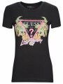 t-shirt με κοντά μανίκια guess ss cn triangle flowers tee