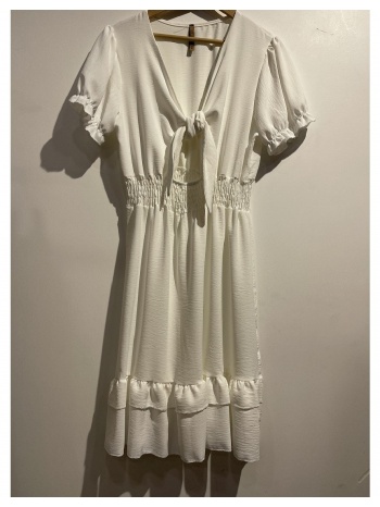κοντά φορέματα fashion brands 9176-blanc σε προσφορά