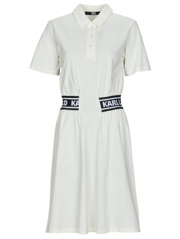 κοντά φορέματα karl lagerfeld pique polo dress
