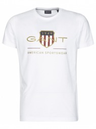 t-shirt με κοντά μανίκια gant archive shield