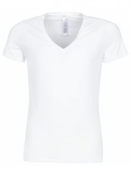 t-shirt με κοντά μανίκια hom sup` cotton tshirt col v profond