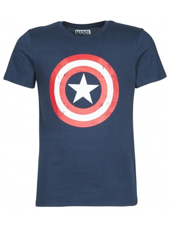 t-shirt με κοντά μανίκια yurban captain america logo σε προσφορά
