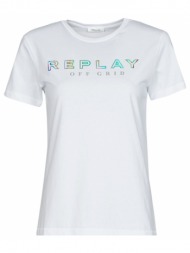 t-shirt με κοντά μανίκια replay w3318c
