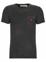 t-shirt με κοντά μανίκια polo ralph lauren t-shirt ajuste avec poche en coton