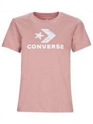 t-shirt με κοντά μανίκια converse floral star chevron