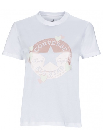 t-shirt με κοντά μανίκια converse radiating love ss slim σε προσφορά
