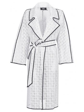 καπαρτίνες karl lagerfeld kl embroidered lace coat