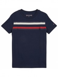 t-shirt με κοντά μανίκια tommy hilfiger global stripe tee s/s