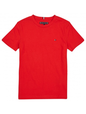 t-shirt με κοντά μανίκια tommy hilfiger essential cotton