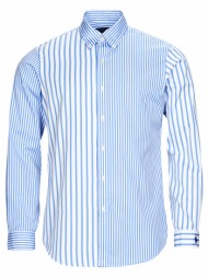 πουκάμισο με μακριά μανίκια polo ralph lauren chemise ajustee en popline de coton col boutonne