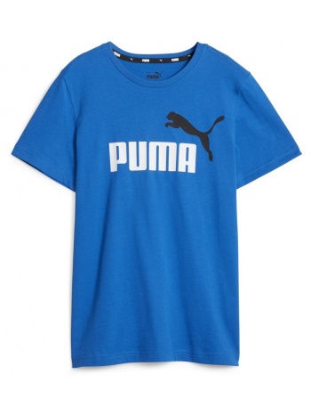 t-shirt με κοντά μανίκια puma ess+ 2 col logo tee b σε προσφορά