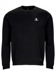 φούτερ converse go-to embroidered star chevron fleece crew sweatshirt