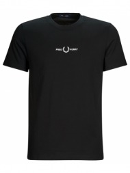 t-shirt με κοντά μανίκια fred perry embroidered t-shirt