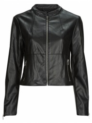 δερμάτινο μπουφάν only onlvics faux leather jacket otw