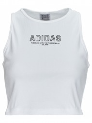 t-shirt με κοντά μανίκια adidas crop top white