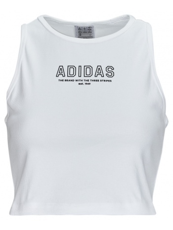t-shirt με κοντά μανίκια adidas crop top white σε προσφορά