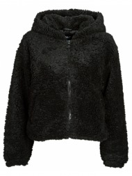 μπουφάν only onlellie sherpa hooded jacket cc otw