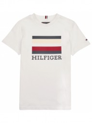 t-shirt με κοντά μανίκια tommy hilfiger th logo tee s/s