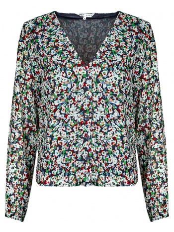 μπλούζα only onldanielle fr l/s v-neck lurex top ptm