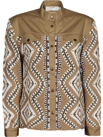 μπουφάν cream solde jacket σύνθεση βαμβάκι & σύνθεση