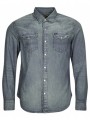 πουκάμισο με μακριά μανίκια polo ralph lauren chemise western en denim