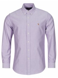 πουκάμισο με μακριά μανίκια polo ralph lauren chemise coupe droite en oxford